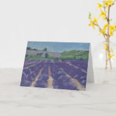 Carte Lavender Fields en Provence - France (Fleur jaune)