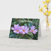 Carte Lavender Garden Flowers Art Birthday Card (Fleur jaune)