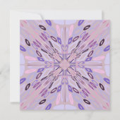 Carte Lavender Mauve rose violet géométrique Art Abstrai (Devant)