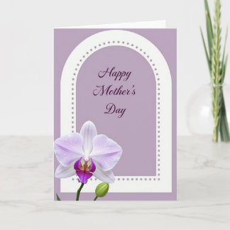 Carte Lavender Orchid Mothers Day Card