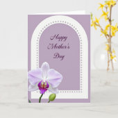 Carte Lavender Orchid Mothers Day Card (Fleur jaune)