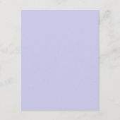 Carte Lavender Purple Aquarelle Détails Lilac (Dos)
