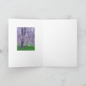 Carte LAVENDER ROSE PORTEMENT CHERRY TREE / Pensée de vo (Intérieur)
