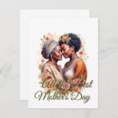 Carte L'avènement d'une mère - Un lien intemporel en fle (Devant / Derrière)