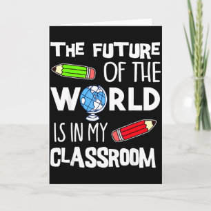 Carte L'avenir du monde est dans mon professeur de Clroo