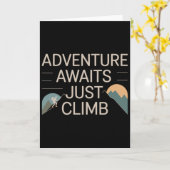 Carte L'aventure attend, il suffit de gravir le sentier (Fleur jaune)