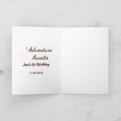 Carte L'aventure attend planificateur de date de nom d'a (Intérieur)