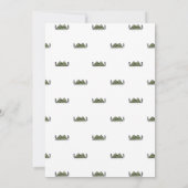 Carte L'aventure commence | Baby shower de montagne (Dos)