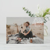 Carte L'aventure commence Enregistrer la date (Debout devant)