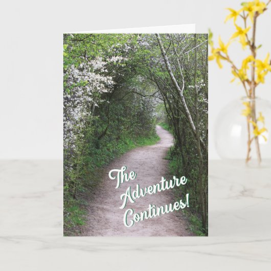 Carte L'aventure continue avec le sentier forestier Anni (Fleur jaune)