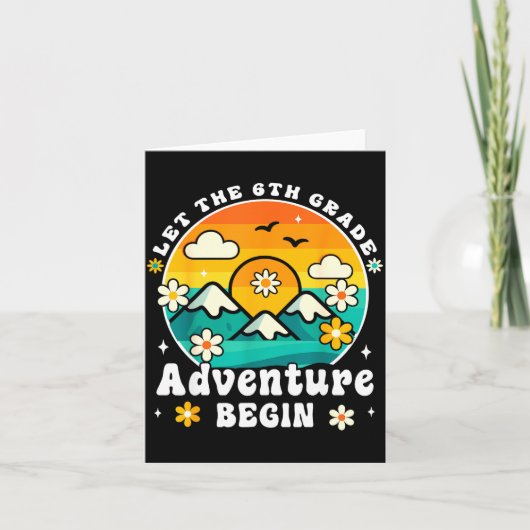 Carte L'aventure de 6e commence Rétro Premier Jour (Devant)