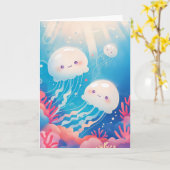 Carte L'Aventure des Copains Méduses (Fleur jaune)