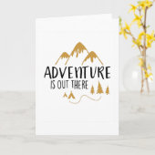 Carte L'aventure est là (Fleur jaune)