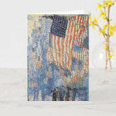 Carte L'avenue de Hassam sous la pluie (Fleur jaune)