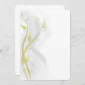 Carte Laver à l'aquarelle Silver Bells (Devant / Derrière)