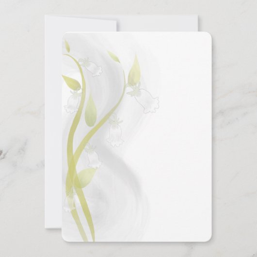 Carte Laver à l'aquarelle Silver Bells (Devant)