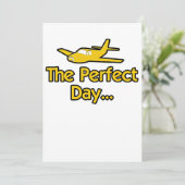 Carte L'avion du jour parfait (Debout devant)