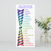 Carte Law of Attraction Emotion Guidance Scale Bookmark (Debout devant)