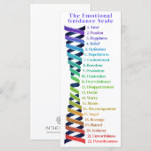 Carte Law of Attraction Emotion Guidance Scale Bookmark (Devant / Derrière)