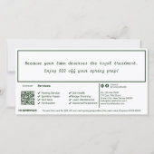 Carte Lawn Care Maintenance Winter Gift Voucher Card (Dos)