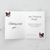 Carte Lazy Days Kangaroo, Thinking of You (Intérieur)