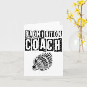 Carte Lazy Sloth Badminton Player Shuttle (Fleur jaune)