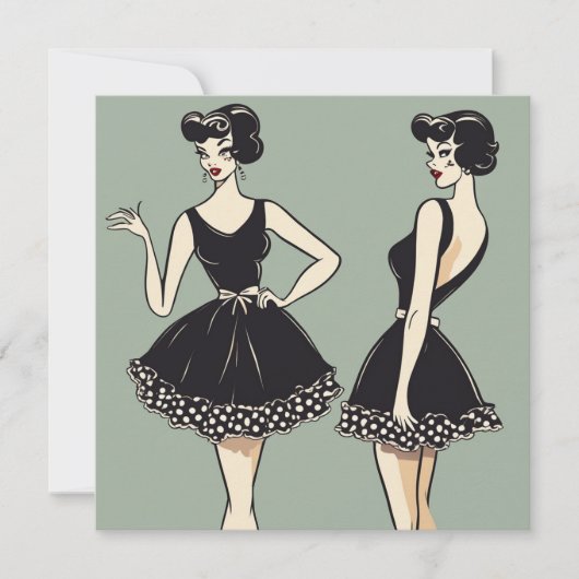 Carte LBD chic : Élégance sans effort (Devant)