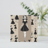 Carte LBD chic : Élégance sans effort (Debout devant)