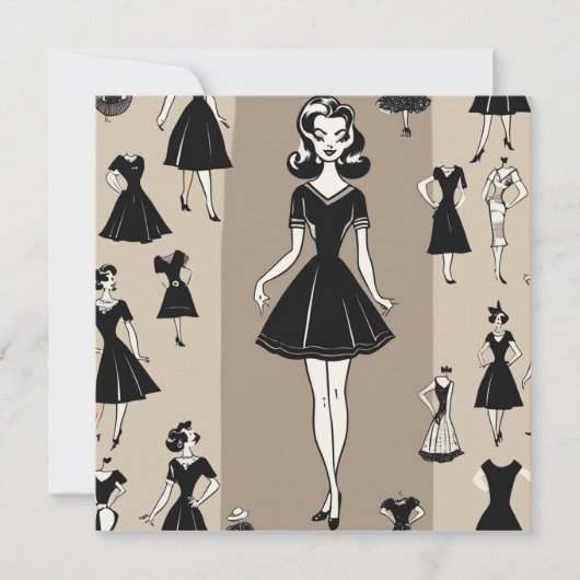 Carte LBD chic : Élégance sans effort (Devant)