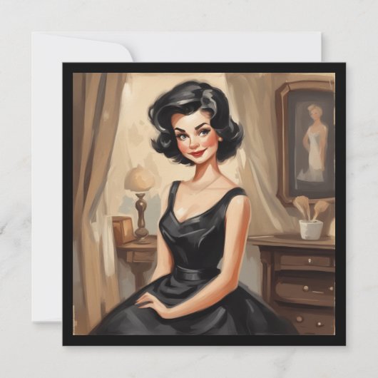 Carte LBD chic : Élégance sans effort (Devant)
