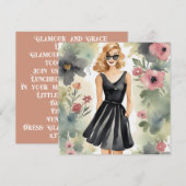 Carte LBD sophistiquée : classique et raffinée (Devant / Derrière)