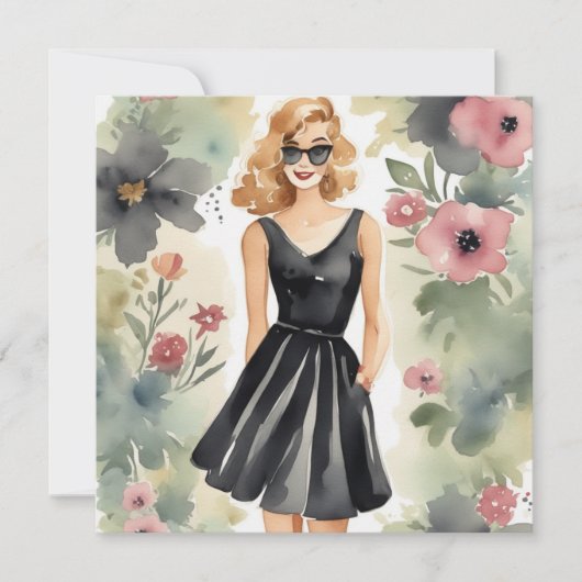 Carte LBD sophistiquée : classique et raffinée (Devant)