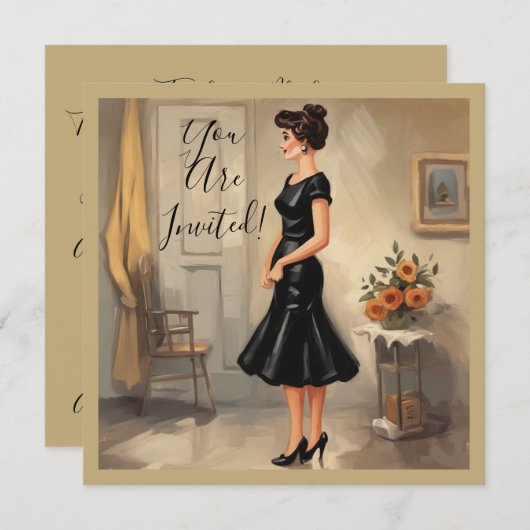 Carte LBD sophistiquée : Expressions intemporelles (Devant / Derrière)