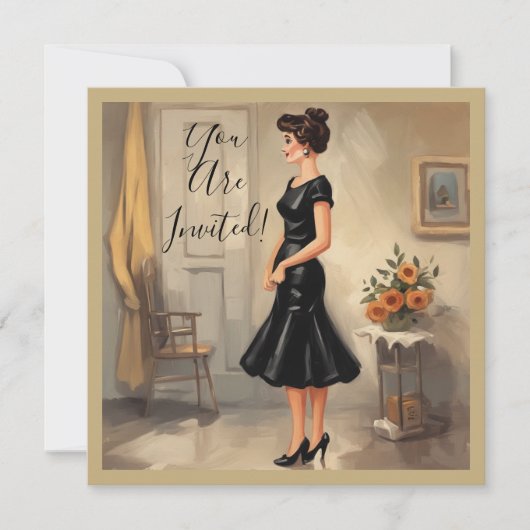 Carte LBD sophistiquée : Expressions intemporelles (Devant)