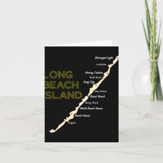 Carte Lbi Nj Long Beach Island New Jersey Nj Beach House (Devant)