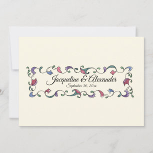 Carte LC Swirls Audrey Jeanne's Expressions Calligraphie