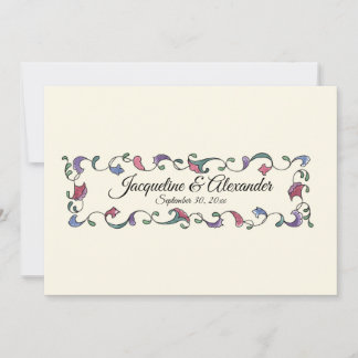 Carte LC Swirls Audrey Jeanne's Expressions Calligraphie