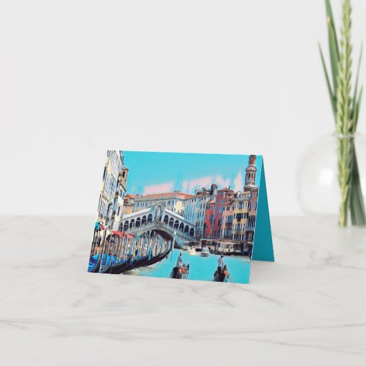 Carte ldp VENICE - gondolas - rialto - (Devant)