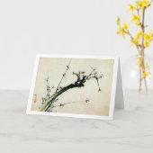 Carte le 梅花, prune de 北斎 se développe, Hokusai, Ukiyo-e (Fleur jaune)