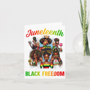 Carte Le 11 juin 2024 célèbre la liberté noire 1865 Hist