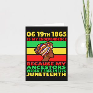 Carte Le 11 juin est ma fête de l'Indépendance Fille Noi