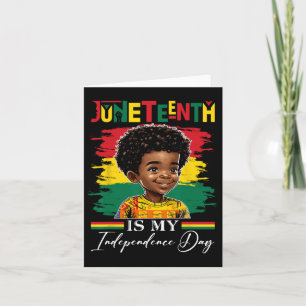 Carte Le 11 juin est ma fête nationale 1865 Afro Americ
