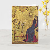 Carte Le 13ème siècle d'annonce (Fleur jaune)