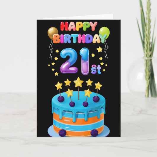 Carte Le 21e anniversaire (Devant)