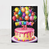 Carte Le 21e anniversaire (Devant)