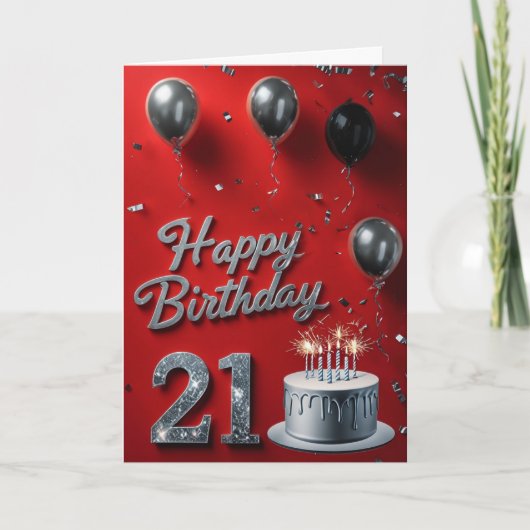 Carte Le 21e anniversaire (Devant)