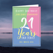 Carte Le 21e anniversaire