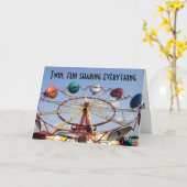 CARTE LE 250E NAISSANCE CE QU'IL A ÉTÉ/S'AMUSER AUSSI (Fleur jaune)