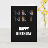 Carte Le 28e anniversaire des Candles (Fleur jaune)