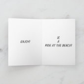 Carte LE 40ème ANNIVERSAIRE DEVRAIT ÊTRE UNE BALADE À LA (Intérieur)